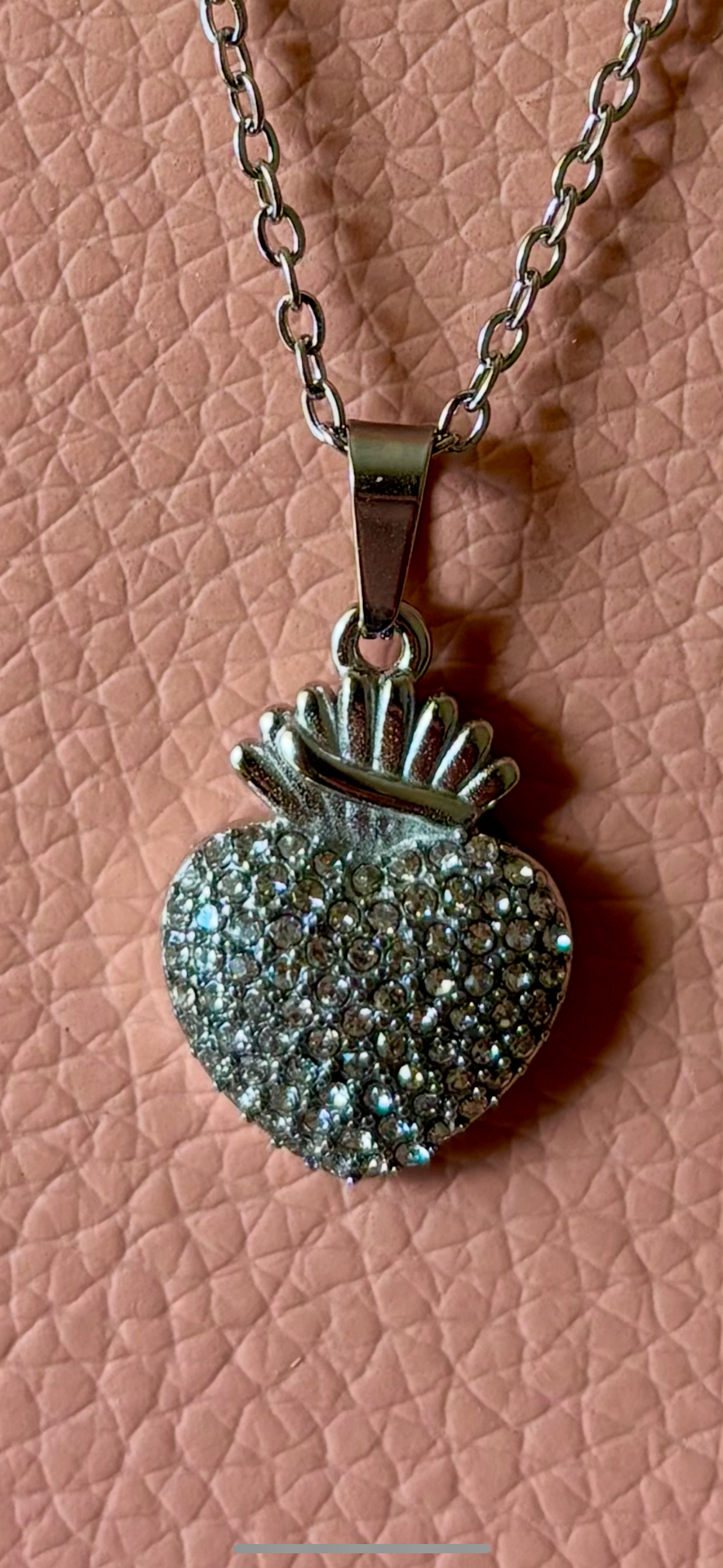 Collana cuore sacro diamond
