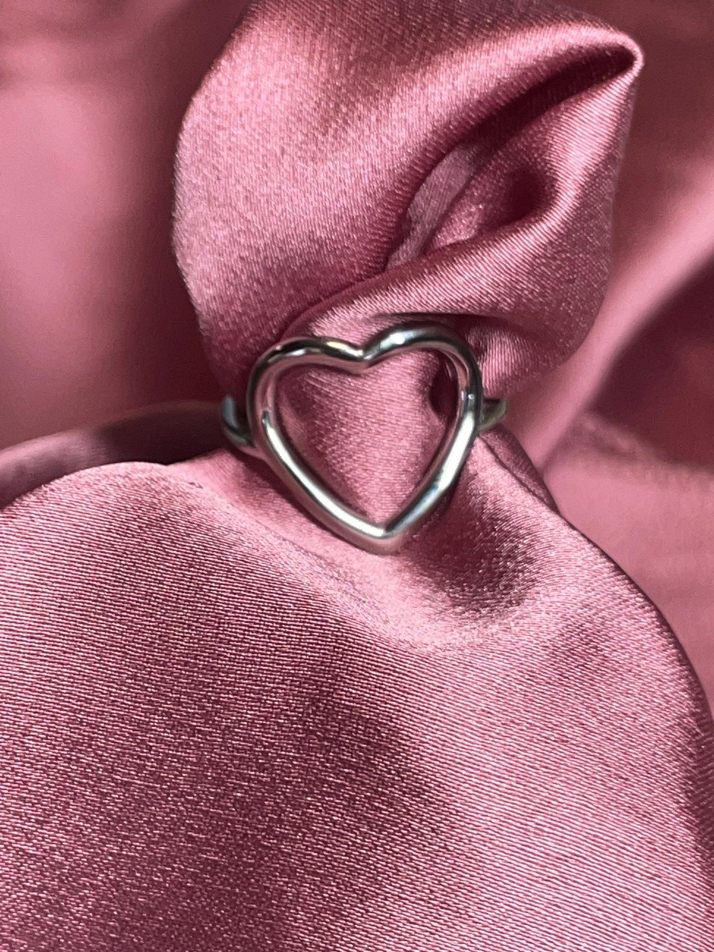 Véritable bague coeur